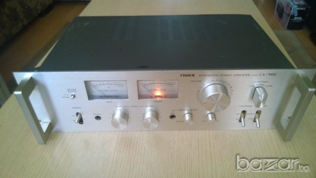 fisher ca-7000-stereo amplifier-made in japan-с чистачки нов внос швеицария, снимка 5 - Ресийвъри, усилватели, смесителни пултове - 7828973