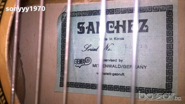 Sanchez-made in korea-китара-92/34/9см-внос швеицария, снимка 6 - Китари - 15266125