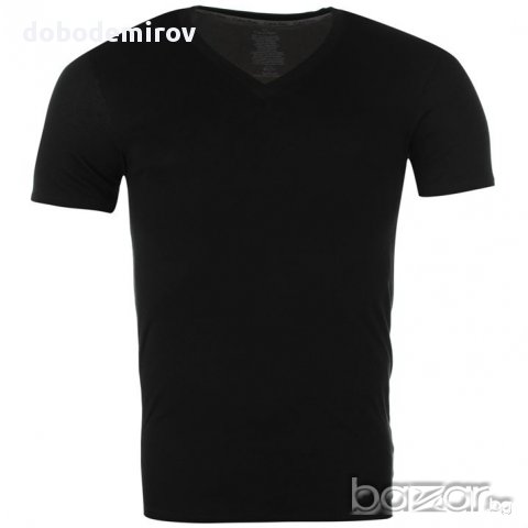 Нова тениска Calvin Klein Dual Tone V-Neck Shirt, оригинал 