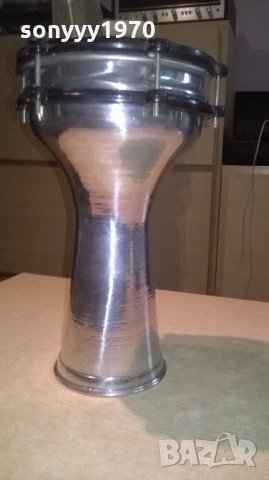 НОВА Тарамбука метална инокс-31/21см-нова-внос сирия, снимка 6 - Ударни инструменти - 26128201