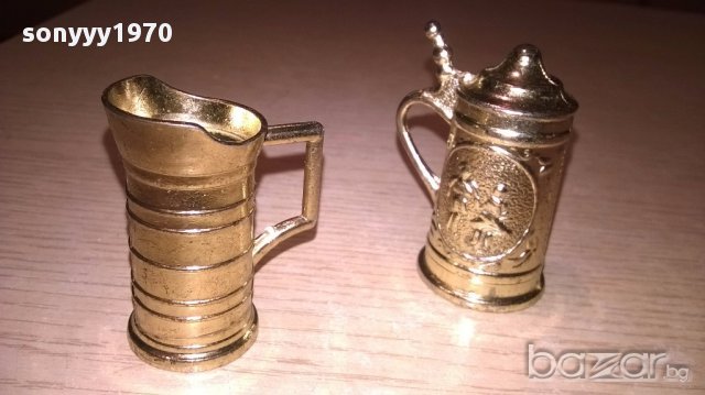 Мини ретро колекция-халба+кана-5х3см-внос швеицария, снимка 2 - Антикварни и старинни предмети - 17611303