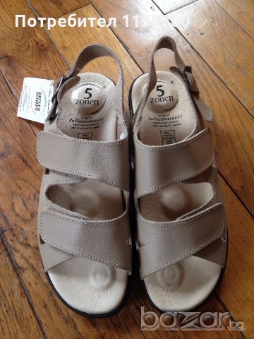 Нови немски бежови сандали 5 зони на комфорт анатомични ортопедични 37, снимка 1