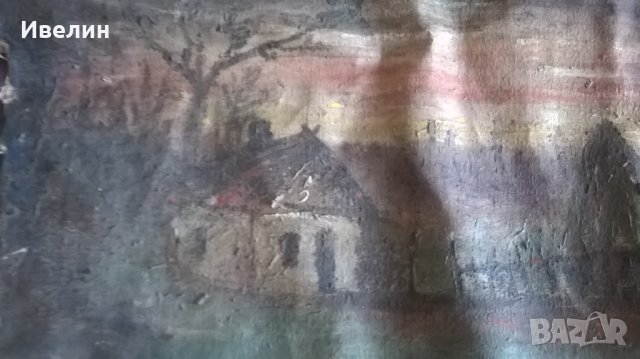 стара картина-пейзаж, снимка 2 - Картини - 24882360