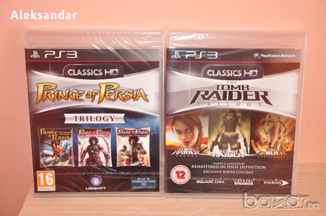 Нови игри. Tomb Raider Trilogy Hd,prince of Persia Trilogy HD ps3