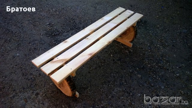Бутикова дървена пейка, снимка 5 - Столове - 15153267