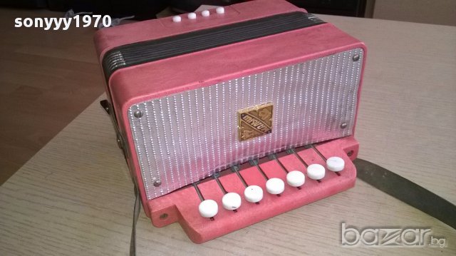 Ретро руски акордеон 20х20х12см-за колекция/ползване, снимка 7 - Акордеони - 17930322