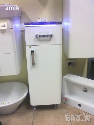 долна полуколона 30см. ПВЦ с плот гранит  , лед осветление , снимка 2 - Шкафове - 24835250