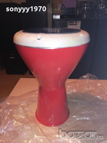 Тарамбука 40х25см-внос сирия-червена нова метална, снимка 2 - Ударни инструменти - 20913027