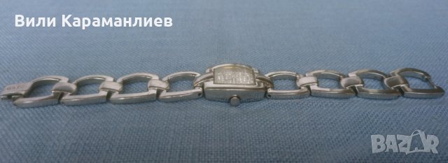 Esprit - Ефектен часовник с камъни сваровски, стомана, снимка 3 - Дамски - 25548378