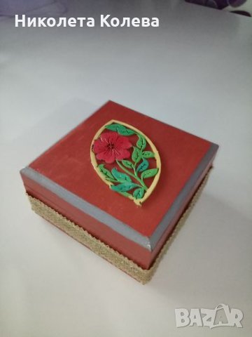 Ръчно изработена дървена кутия , снимка 2 - Други - 23436506