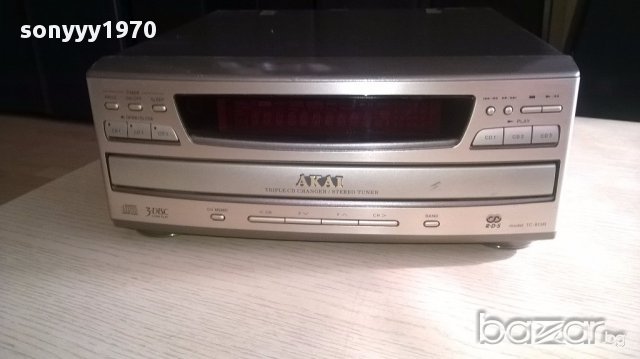 akai-tc-813r-cd 3 disc+tuner-внос швеицария, снимка 1 - Ресийвъри, усилватели, смесителни пултове - 12750500