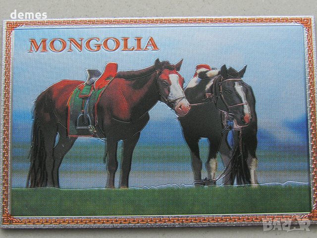  Голям автентичен магнит от Монголия-серия-1, снимка 2 - Други ценни предмети - 26058008