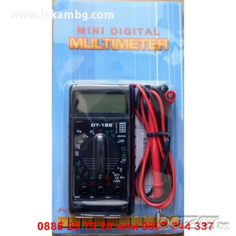 Мултицет DT-182 джобен мултиметър, снимка 2 - Други инструменти - 12978710