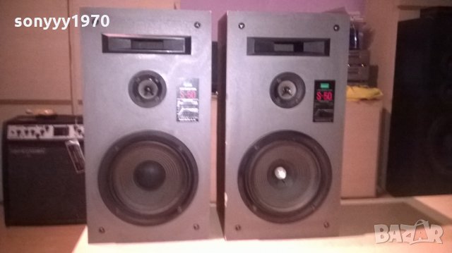 sansui s-50 2бр тонколони-51х27х20см-внос швеицария, снимка 2 - Тонколони - 24230729