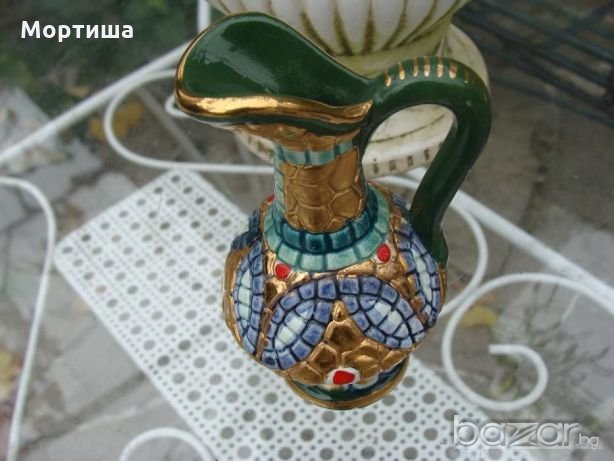 Deruta колекционерска ръчно изработена каничка , снимка 2 - Вази - 21024061