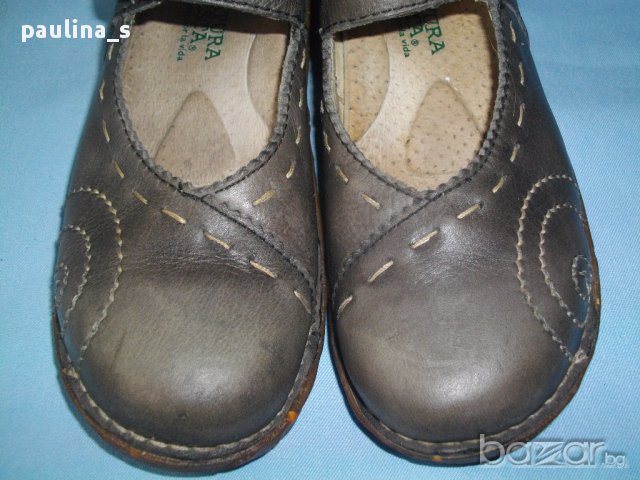 Естествена кожа / Elnaturalista / Ортопедични обувки с лята силиконова подметка / естествен набук, снимка 9 - Други - 14388068