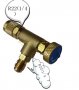 Кран за зареждане на климатик с фреон адаптер R22 R407C R410A Refrigeration Charging Adapter valve, снимка 3