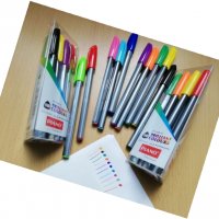 Комплект маслени химикалки с 10 различни цвята PIANO BRILLIANT COLOURS PT-1159-10 , снимка 4 - Други - 19386683