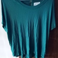 Дамска зелена блуза Zara, размер М, снимка 1 - Тениски - 24502969