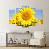 Картина Слънчогледи, картинно пано, картина цветя, канава, декоративно пано от части № 070, снимка 1 - Картини - 16994203