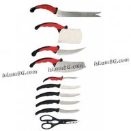 Комплект Contour Pro Knives от 9 ножа + ножица + магнитна стойка, снимка 3 - Други - 13565888