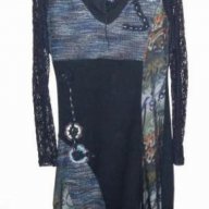 Плетена рокля пачуърк, снимка 1 - Рокли - 13644372