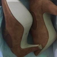 Нови велурени обувки цвят коняк Anna Field номер 38, снимка 9 - Дамски обувки на ток - 24576489