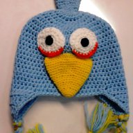 Плетена зимна шапка angry bird, снимка 2 - Шапки, шалове и ръкавици - 6586719