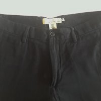 Мъжки тъмно син панталон H&M, размер: 32, Skinny Fit, 100% памук, снимка 3 - Панталони - 25750303