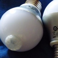 LED 6W лампа с инфрачервен сензор за движение и сензор за светлина, снимка 1 - Осветление - 8333245
