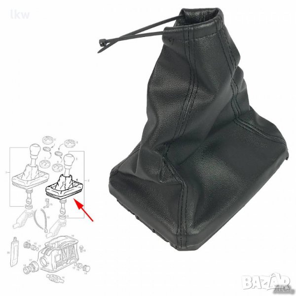 Кожен Mаншон, Кожух за скоростен лост за Opel Vectra A,Corsa B,Tigra.., снимка 1