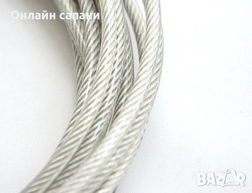 Стоманени въжета с PVC покритие 6мм, снимка 1