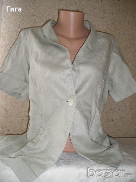Ленено сако с къс ръкав, снимка 1