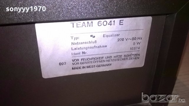 schneider team 6041m equalizer-west germany-внос швеицария, снимка 17 - Ресийвъри, усилватели, смесителни пултове - 18643327