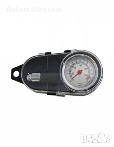 Манометър метален за гуми 1бр., снимка 3 - Аксесоари и консумативи - 23640315