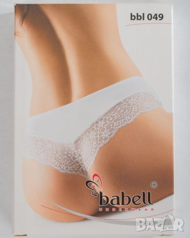Бели прашки с дантела марка Babell - L, снимка 2 - Бельо - 25567086