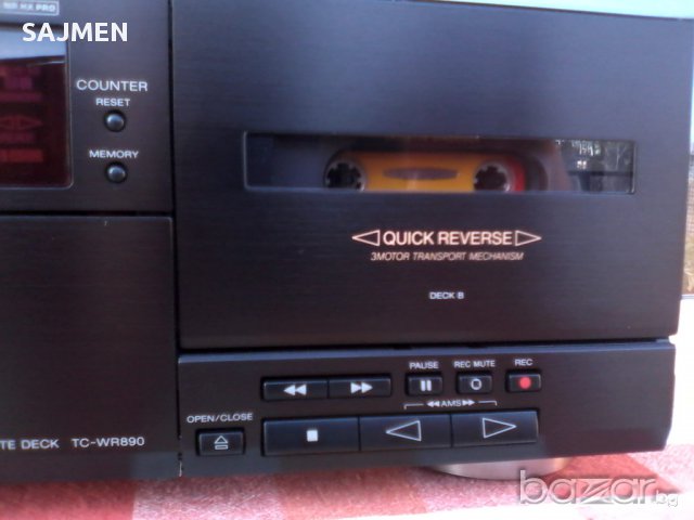 Sony TC-WR890.High End Dual Stereo Cassette.ДЕК  , снимка 3 - Декове - 14833897