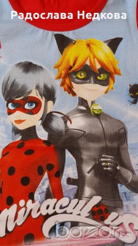 Тениска Калинката и Черния Котарак-2 цвята - 98,104 и 110 см, снимка 4 - Детски тениски и потници - 18570196