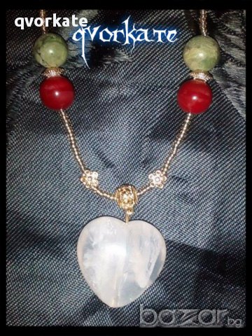 Колие Сърце, снимка 2 - Колиета, медальони, синджири - 15748381
