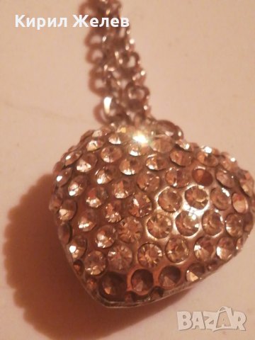 Гердан сърце - 5520, снимка 2 - Колиета, медальони, синджири - 24766472