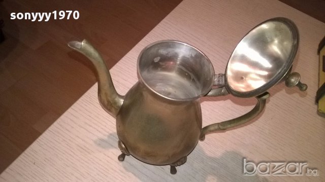 Ретро чаиник с капак-21х20х11см-внос швеицария, снимка 7 - Антикварни и старинни предмети - 17872194