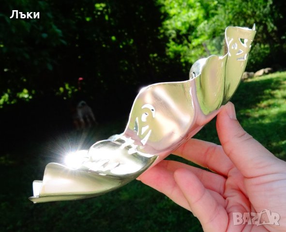 Посребрена бронзова фруктиера BSF. , снимка 5 - Антикварни и старинни предмети - 21785520