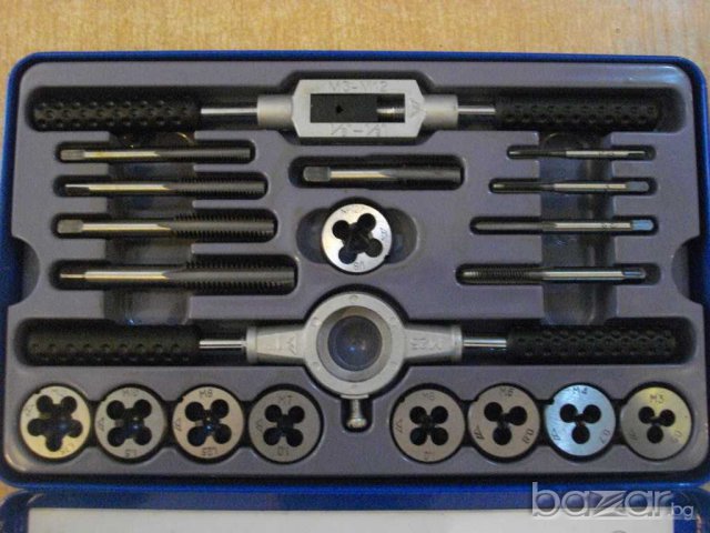 Комплект плашки и метчици нов, снимка 2 - Други инструменти - 8051578