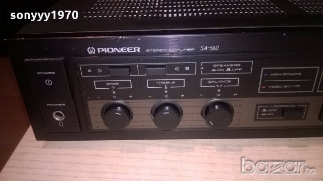 &pioneer sa-560-amplifier-made in japan-внос швеицария, снимка 6 - Ресийвъри, усилватели, смесителни пултове - 19646407