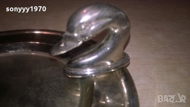 чиния/поднос-31х16х6см с лебеди-внос франция, снимка 12 - Колекции - 26171179