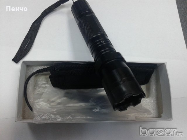 Фенерче с електрошок за прогонване на кучета и самозащита с зарядно , снимка 4 - Прожектори - 19905652