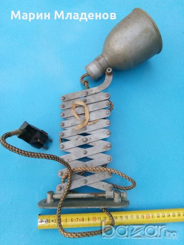 Разтегателна стара лампа, снимка 2 - Антикварни и старинни предмети - 21042944