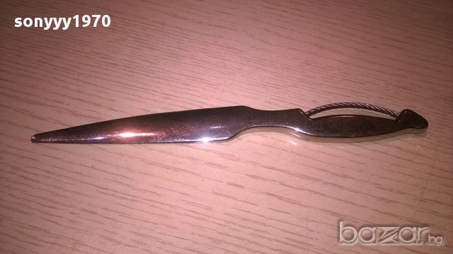 Nino cerruti-нож/кама за колекция-22см-внос швеицария, снимка 11 - Антикварни и старинни предмети - 13239935