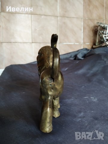 бронзова статуетка-лъв, снимка 4 - Антикварни и старинни предмети - 25980104