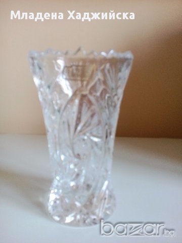 кристална ваза , снимка 1 - Вази - 13803743